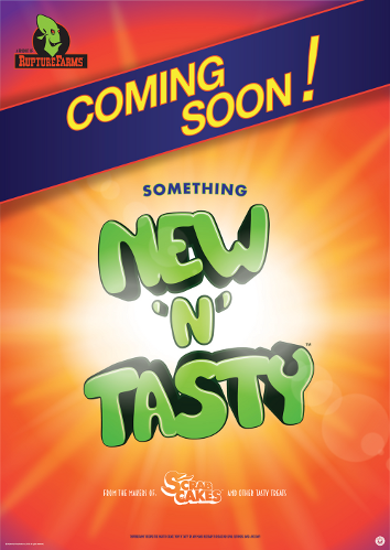 Johnny Eveson’s poster design for New ‘n’ Tasty.
